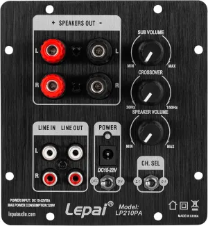 Lepai LP210PA 2x30W   60W 2.1 Channel Mini Plate Amplifier TPA3118