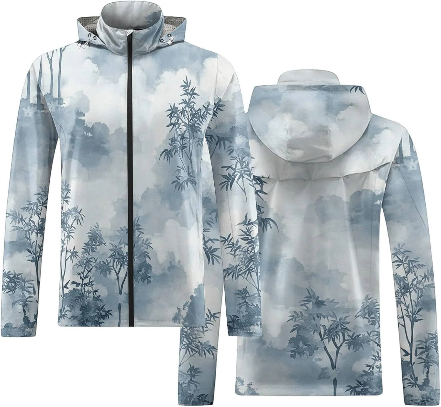 Light Weight Rain Jackets Men Big and Tall Light Outerwear Hiking Raincoats Lightweight Water Resistant Windbreaker