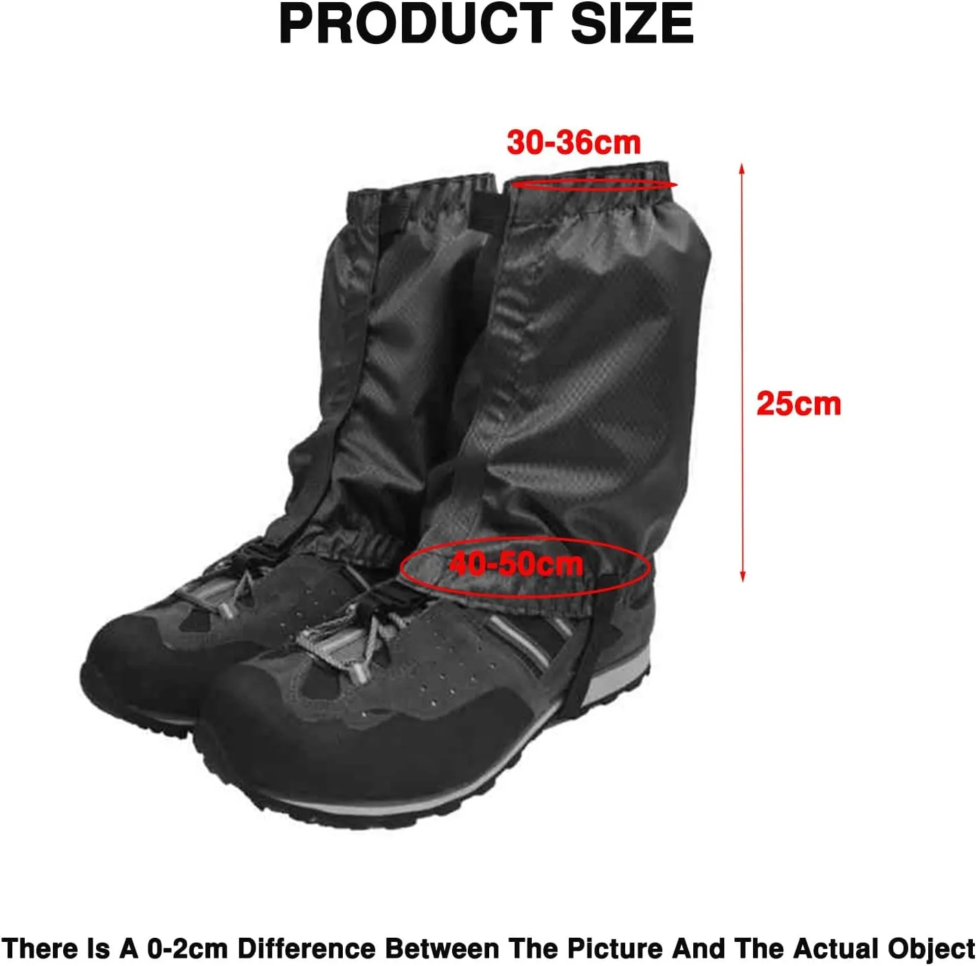 Lightweight Adjustable Snow Covers Mountaineering Hiking Leggings Anti-Soaking Leggings,Shoelace Hooks