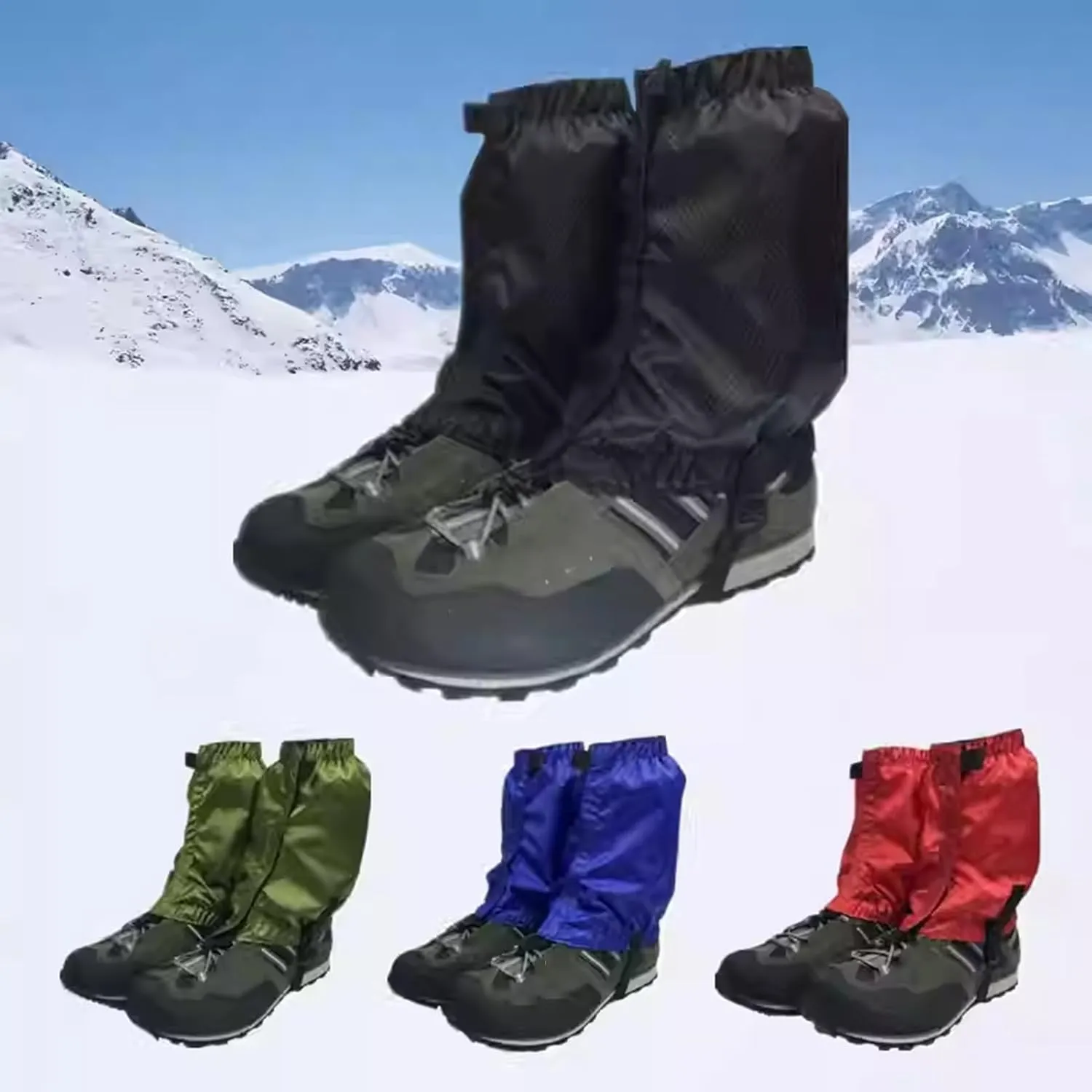 Lightweight Adjustable Snow Covers Mountaineering Hiking Leggings Anti-Soaking Leggings,Shoelace Hooks