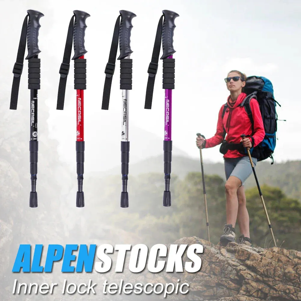 Lightweight Foldable Aluminum Trekking Poles for Hiking & Climbing