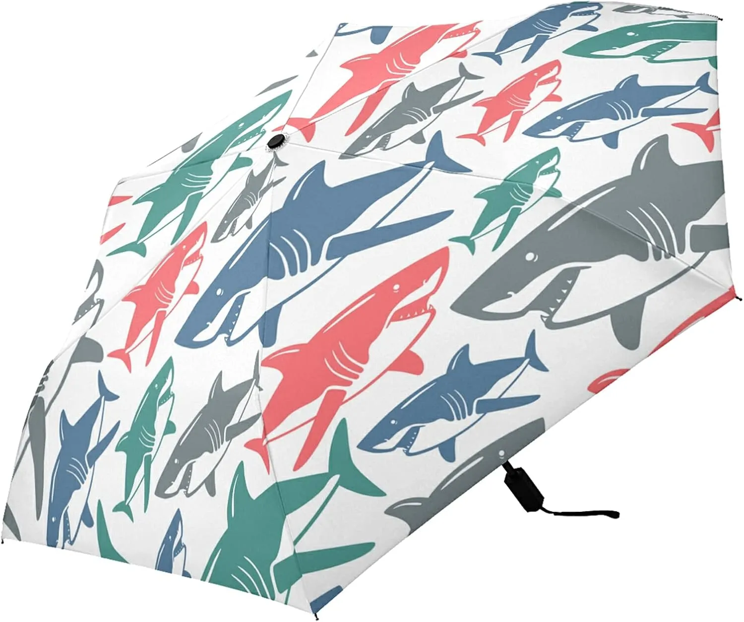 Lightweight Folding Umbrella, Portable Sun Travel Parasol, Compact Anti-UV Strong Rain Umbrella