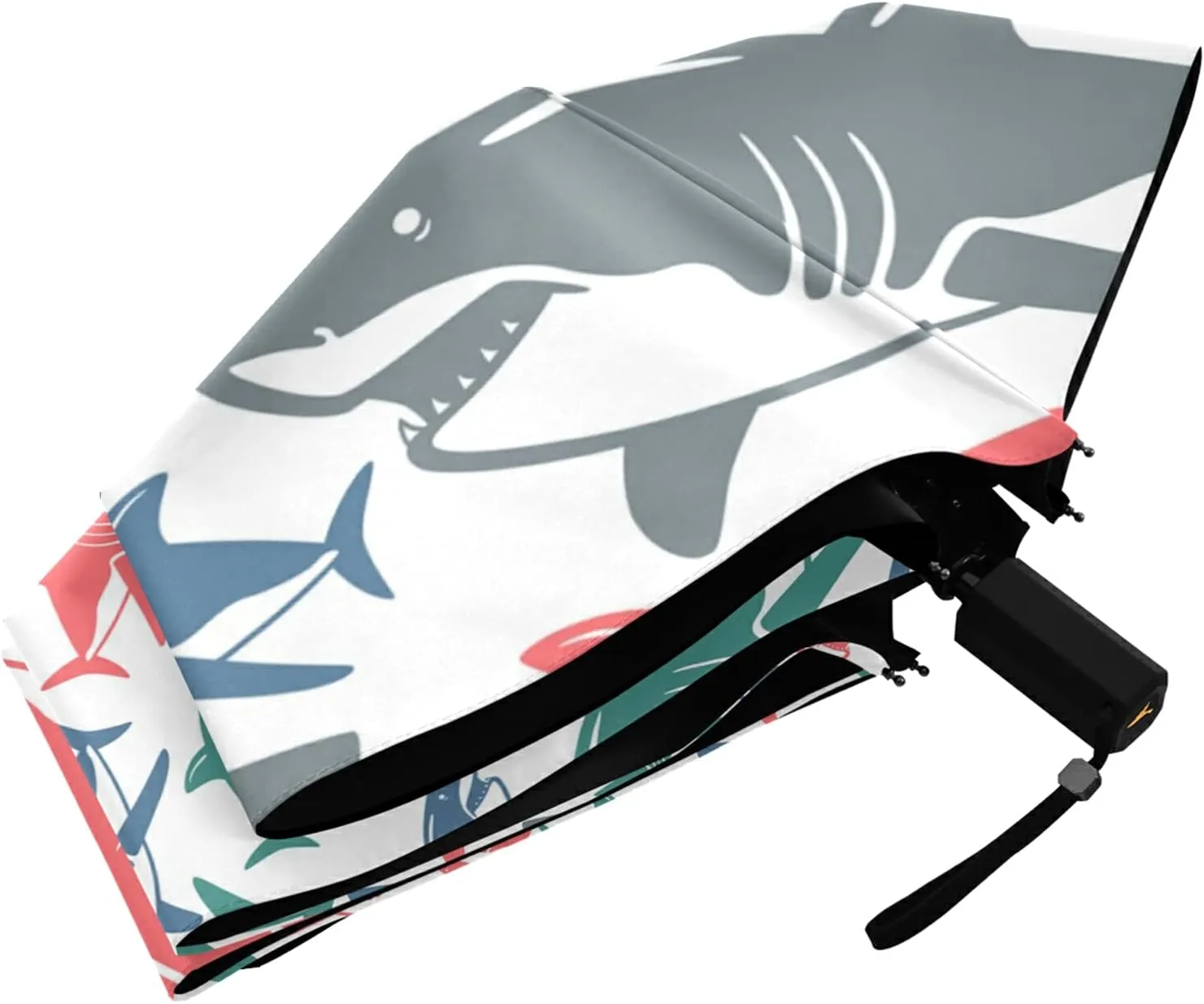 Lightweight Folding Umbrella, Portable Sun Travel Parasol, Compact Anti-UV Strong Rain Umbrella