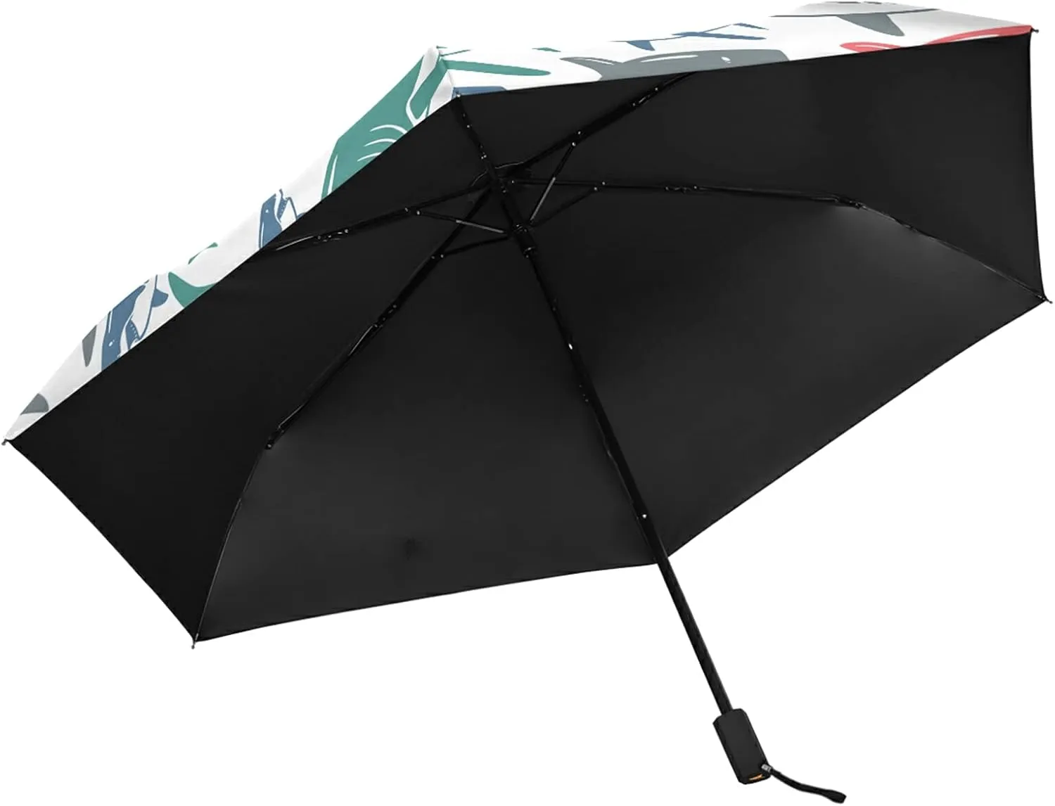 Lightweight Folding Umbrella, Portable Sun Travel Parasol, Compact Anti-UV Strong Rain Umbrella