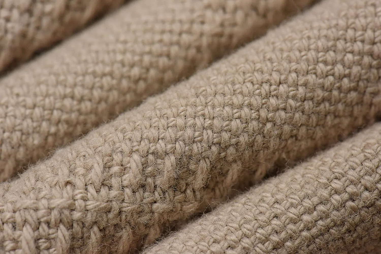 Linteum Textile Hospital Thermal SNAGLESS Spread Blanket, 100% Cotton (74x100 in, Taupe)