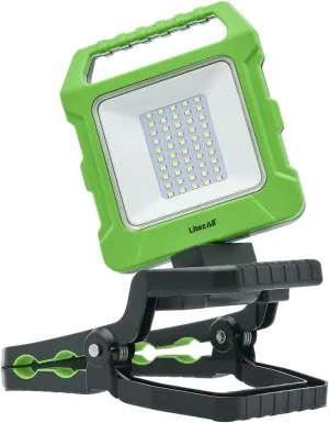 LitezAll 2000 Lumen Folding Work Light with Stand – Rechargeable Tower Light with Tripod, Compact Work Lights on Stand, Portable with Power Bank