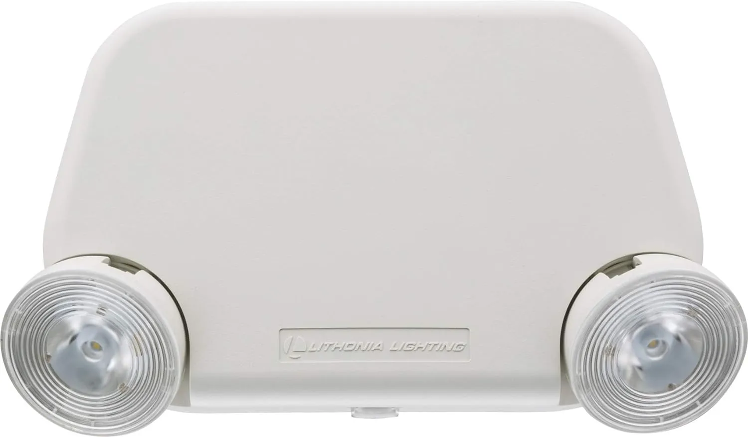 Lithonia Lighting Basics Low Profile Emergency Light, LED Emergency Lights for Business, Ceiling or Wall mount, White Thermoplastic, 120/277V Dual Voltage (EU2L M12)