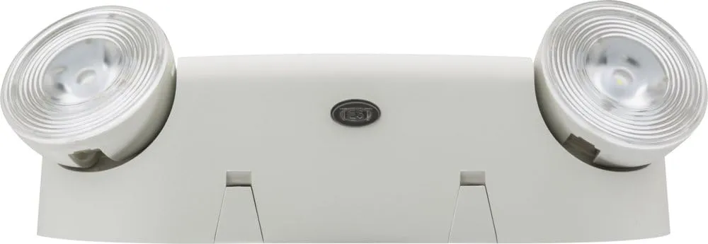 Lithonia Lighting Basics Low Profile Emergency Light, LED Emergency Lights for Business, Ceiling or Wall mount, White Thermoplastic, 120/277V Dual Voltage, Remote Capacity (EU2L REM M12)