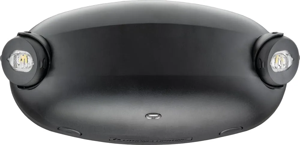 Lithonia Lighting ELM2L B M12 Quantum LED Emergency Light, Manual Testing, 220 Lumens, Black