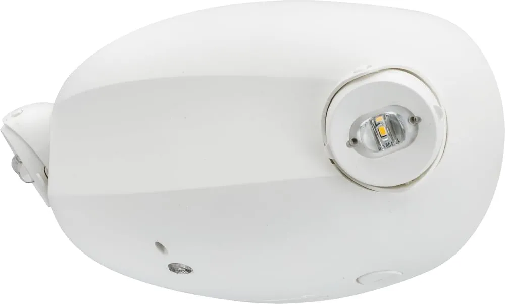 Lithonia Lighting Quantum LED Emergency Lights for Business, Aimable Emergency Light, Manual Testing, 220 Lumens, White (ELM2L M12)