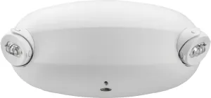 Lithonia Lighting Quantum LED Emergency Lights for Business, Aimable Emergency Light, Manual Testing, 220 Lumens, White (ELM2L M12)