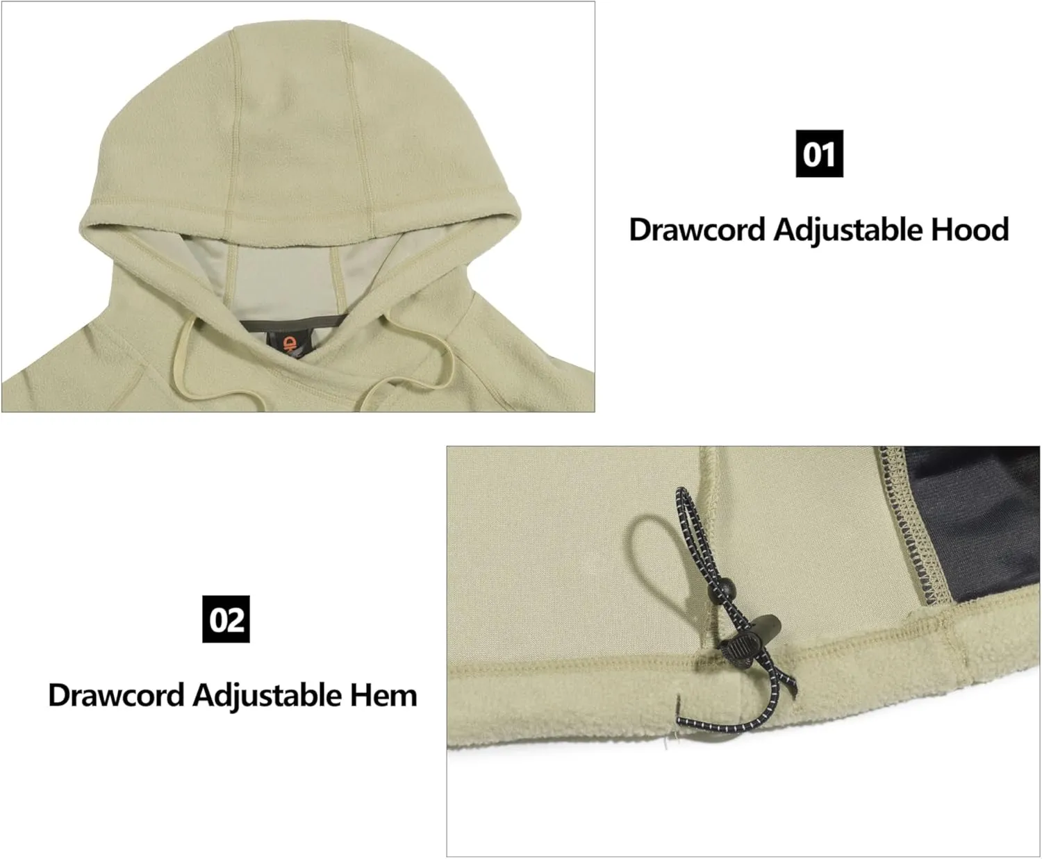 Little Donkey Andy Womens Winter Warm Polar Fleece Pullover Hoodie Lightweight Thermal Sweatshirts Running Hiking