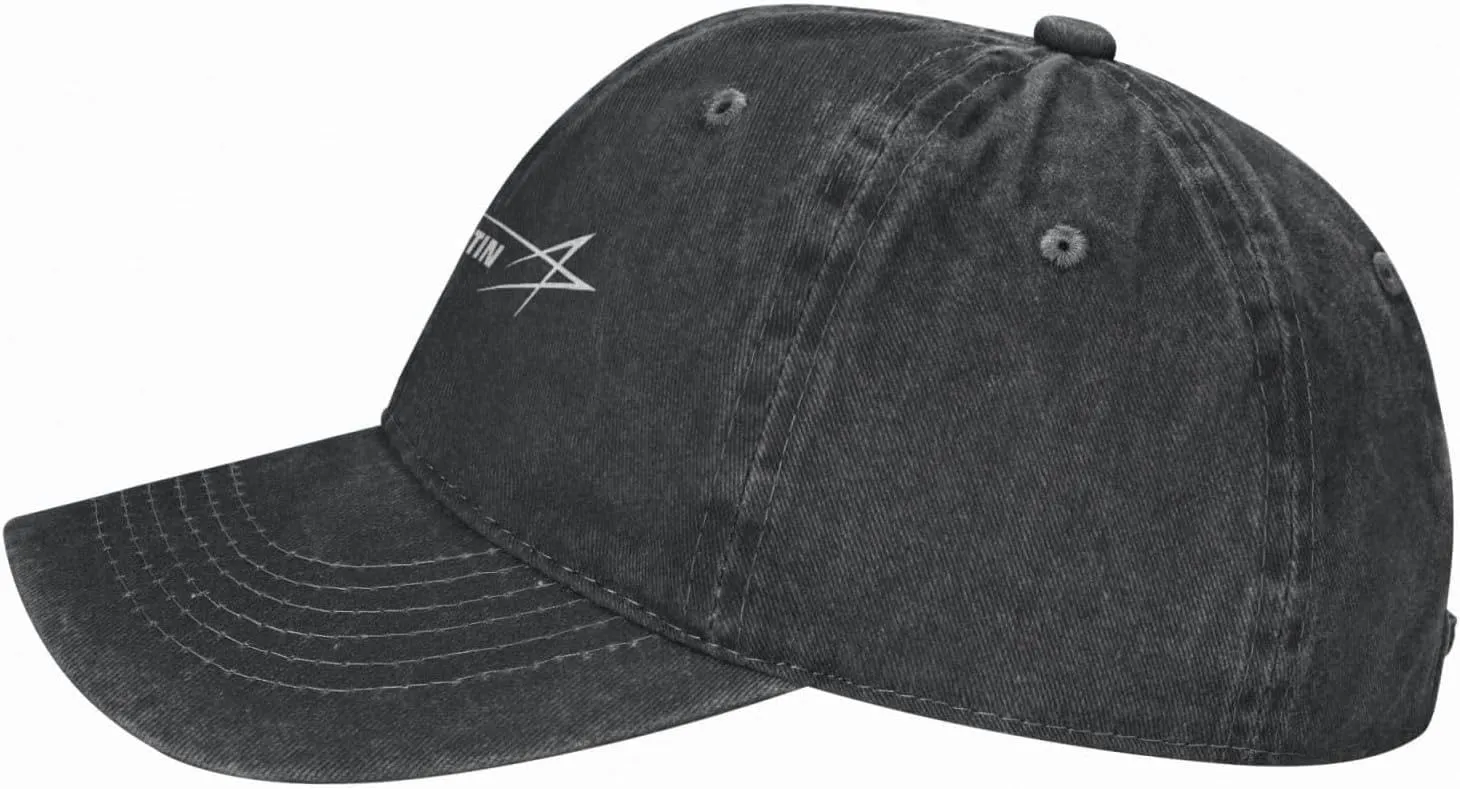 Lockheed Martin Washed Baseball Cap, Retro Adjustable Hats Funny Fashion Casquette for Men Women