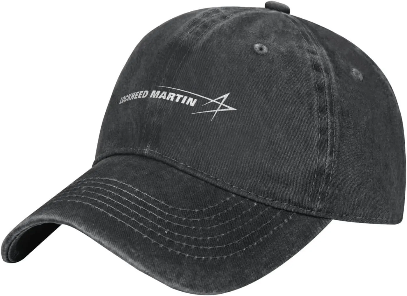 Lockheed Martin Washed Baseball Cap, Retro Adjustable Hats Funny Fashion Casquette for Men Women