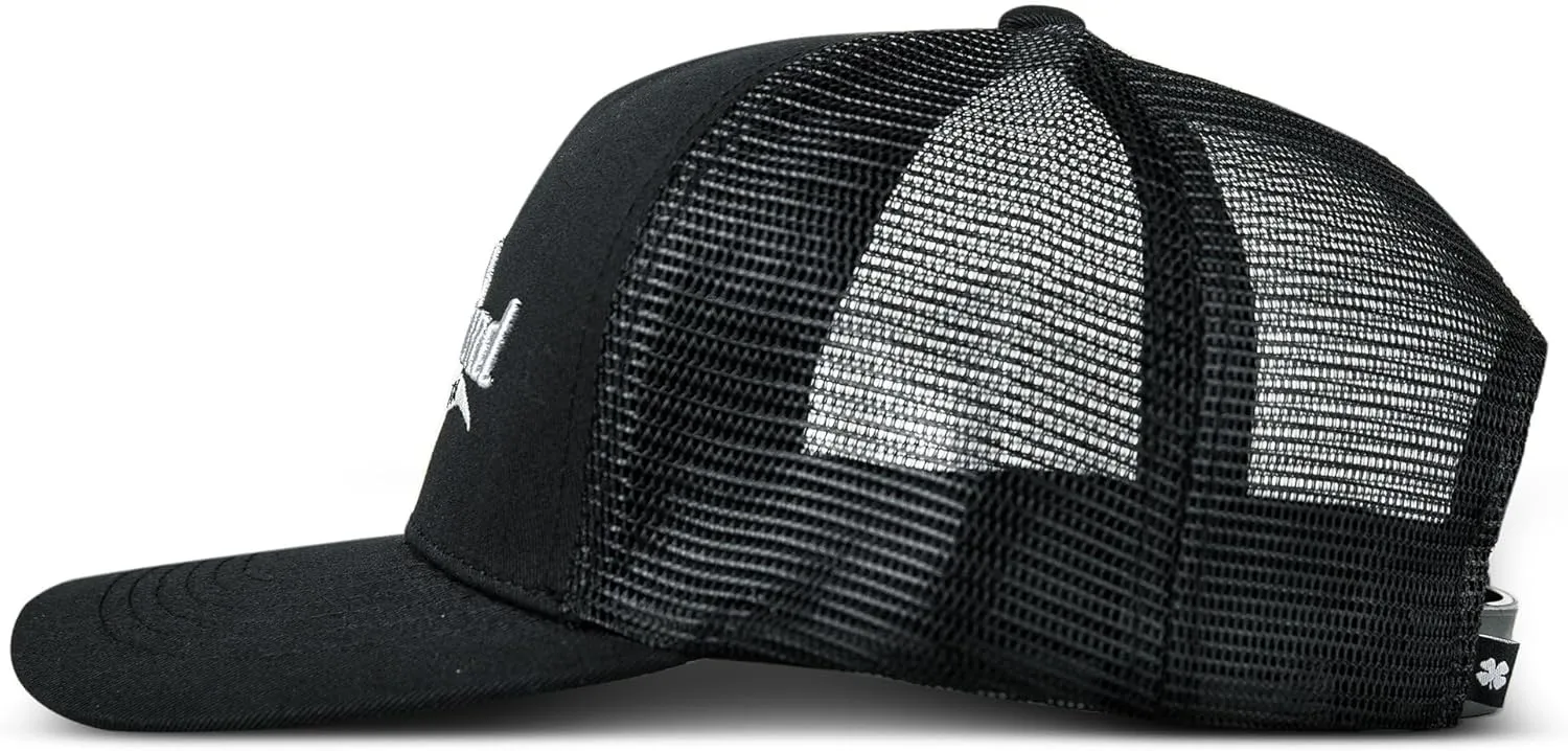 Lucky Brand Trucker Hat | Snapback | Adjustable | Mesh Back | Retro | Baseball Cap | Golf | Fishing | American Heritage