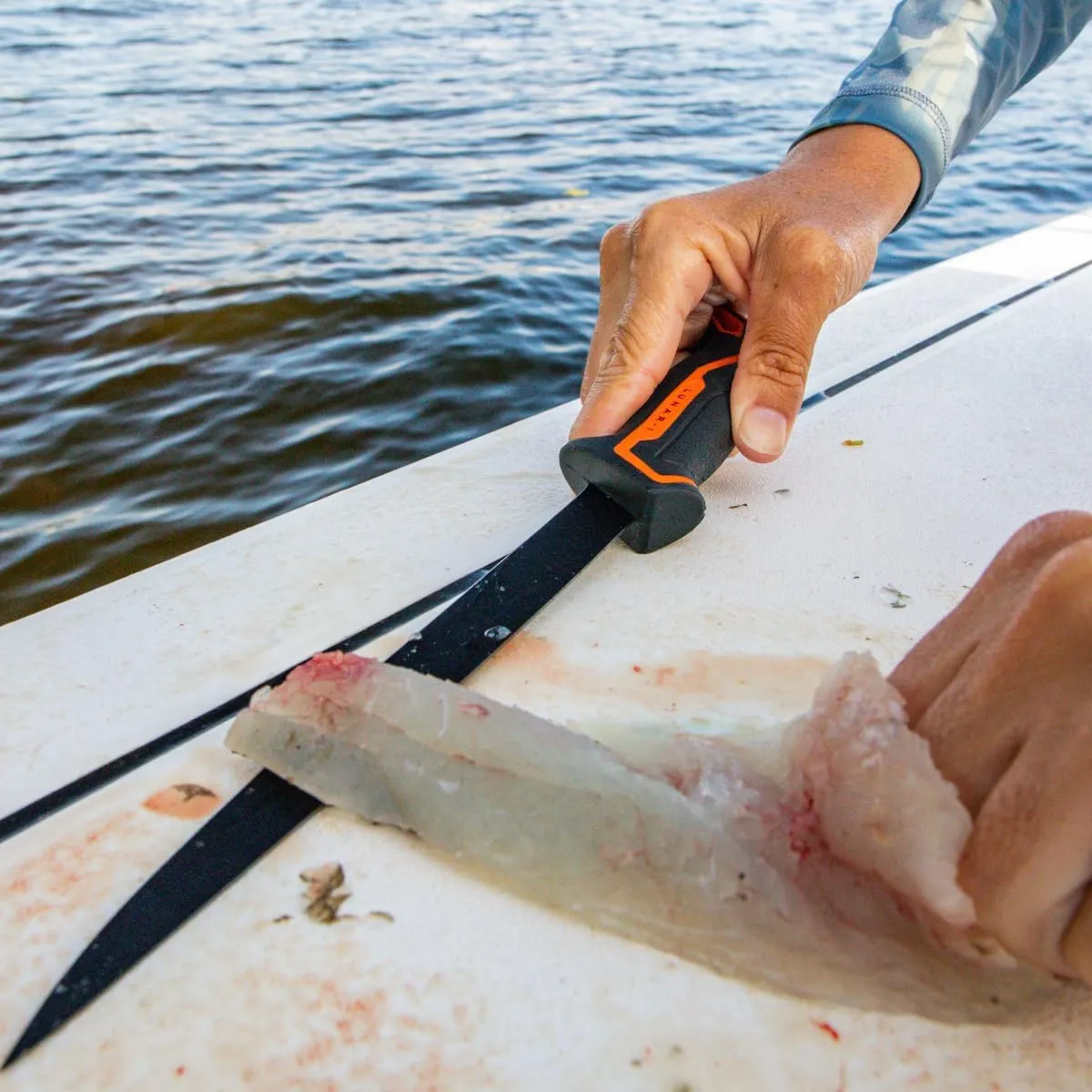 LUNAR-I 9" Micro Flex Fillet Knife - Razor Sharp Swedish Sandvik Blade - Non-Slip Handle Grip - Great for Filleting Fish or Cleaning Game - Includes Protective Sheath