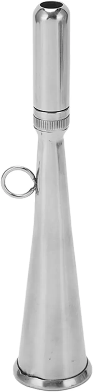 Marine Grade Stainless Steel Handheld Fog Horn with Removable Mouthpiece, Essential Safety Accessory for Boats, Yachts & Marine Applications, Clear & Loud Signal