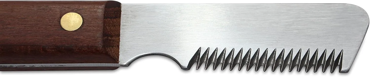 Mars Coat King Professional Dog Stripping Knife Grooming Tool, Sharp Tooth, for Coarse Fur - Right-Handed