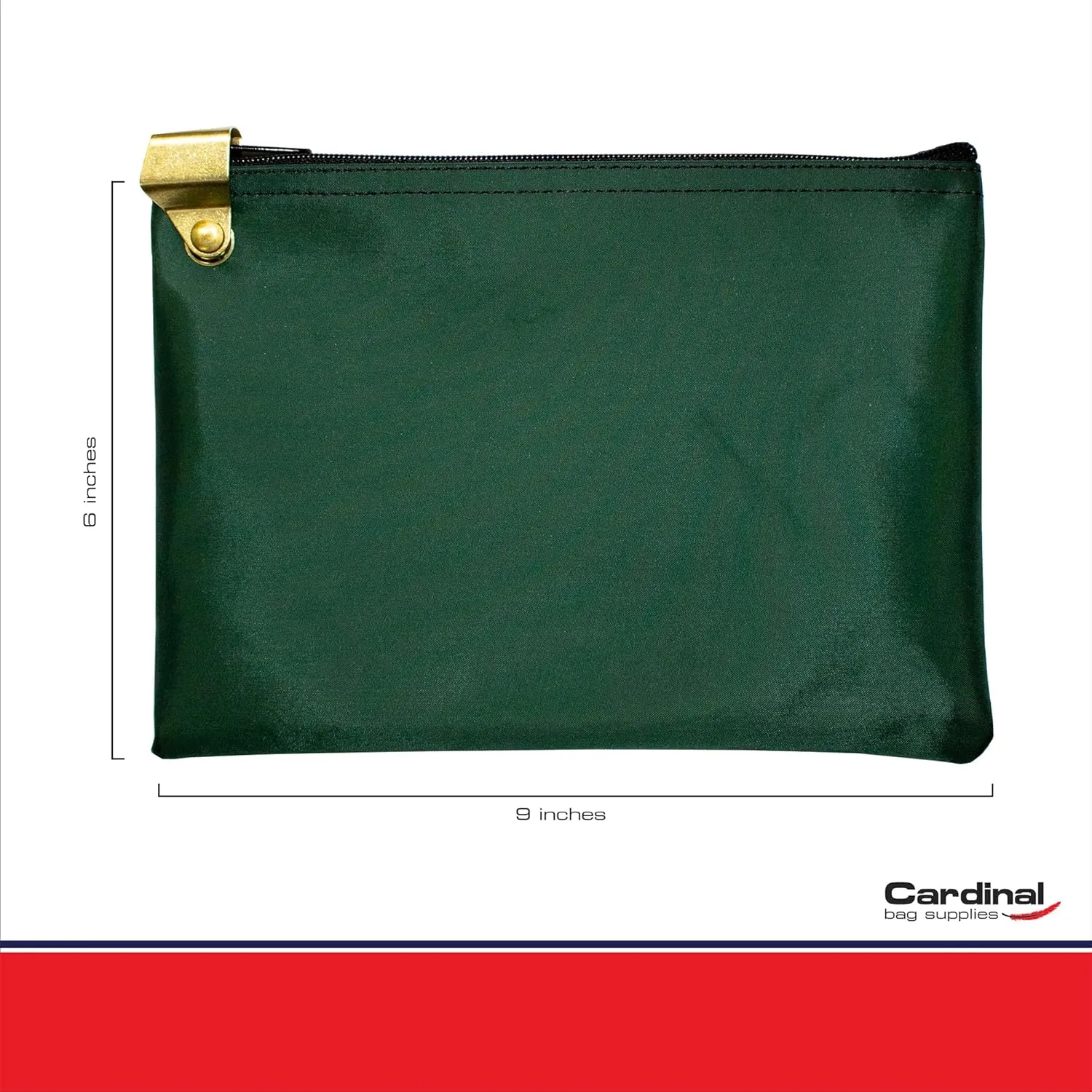 Medication Zipper Hood Security Bag with Included Padlock and Keys (Forest Green)