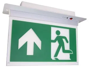 Megaman 710978 Recessed Double Sided Pictogram Exit Sign