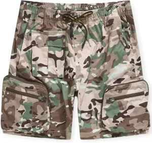 Men Travel Shorts - Versatile Mens Cargo Shorts, Adjustable Waistband, Durable Fabric and Perfect for Hiking