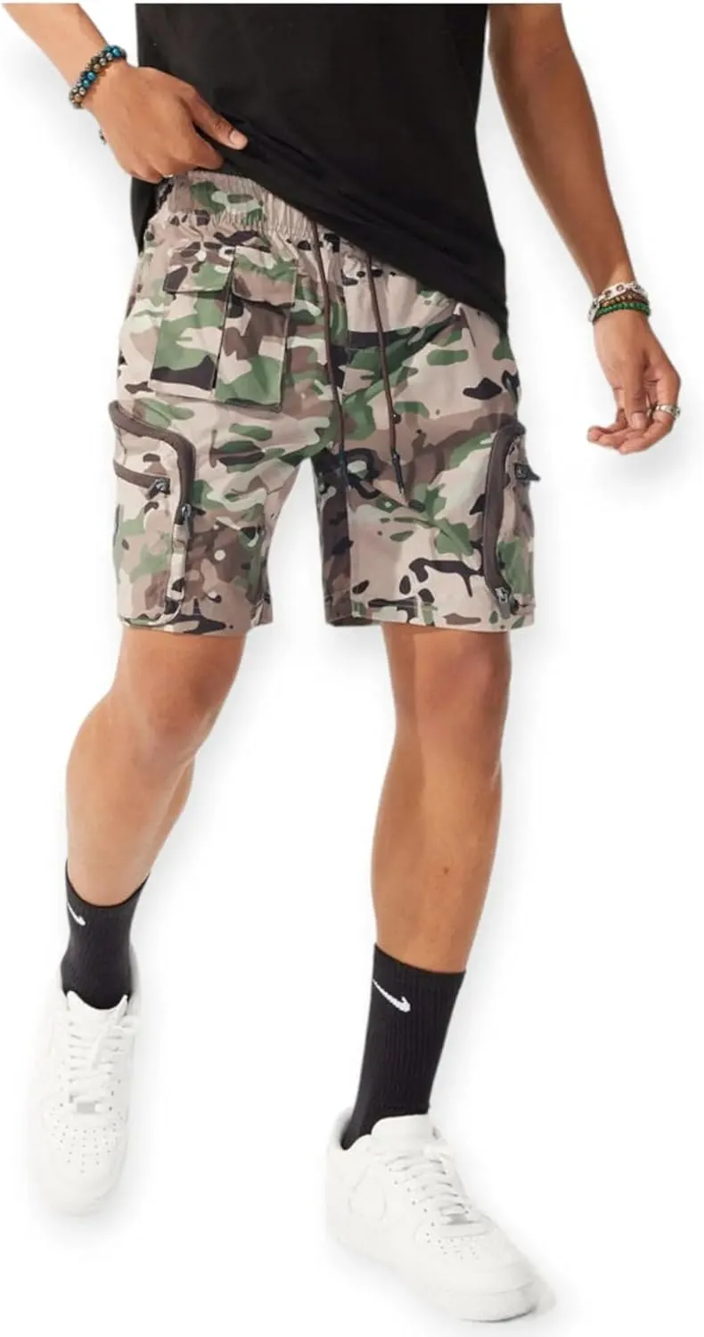 Men Travel Shorts - Versatile Mens Cargo Shorts, Adjustable Waistband, Durable Fabric and Perfect for Hiking