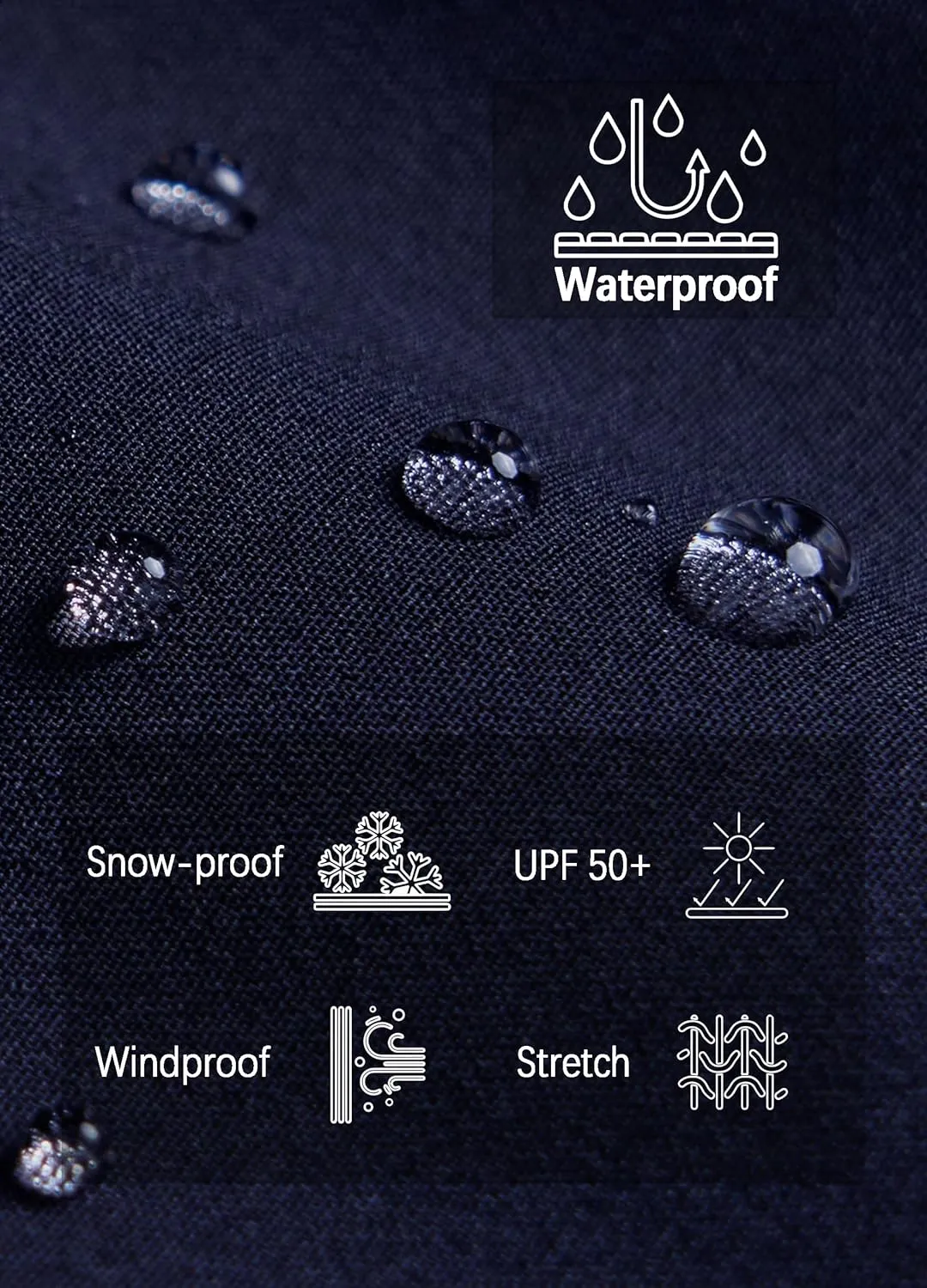Men's Fleece Lined Outdoor Hiking Pants Waterproof Softshell Insulated Snow Ski Winter Camping Fishing Pants