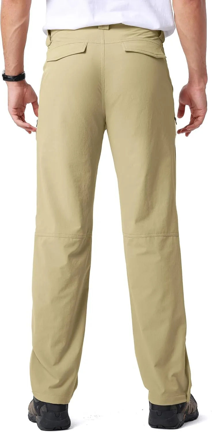 Mens Hiking Pants Quick Cool Dry Tactical Cargo Pants Outdoor Casual Work Waterproof Lightweight for Fishing Safari Camping