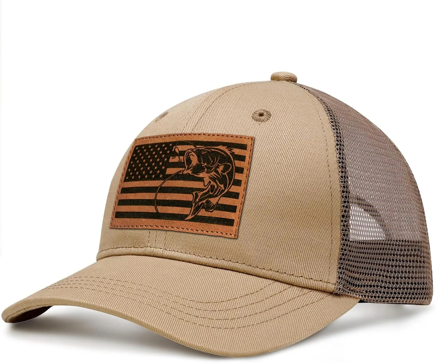 Men's Trucker Hat Leather Pattern Cap Gifts for Dad Husband Father's Day Christmas Valentine's Day Birthday Gifts