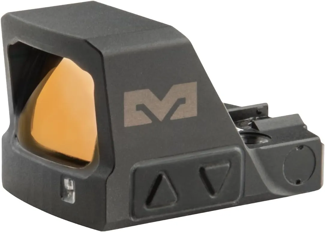 Meprolight Mepro MPO-S Pistol Red Dot Sight with RMSc Footprint, 3 MOA Red Dot, 33 MOA Outer Ring, 3/33 MOA Bullseye Reticle, IPX7 Waterproof, Shake Awake, 20,000  Hour Battery Life