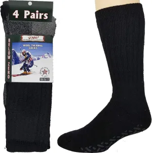Merino Wool Thermal Socks Men and Women - Warm Hiking Socks Hunting Skiing Outdoor Winter Sports Crew Socks 6 Pairs