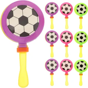 MERRYHAPY 10pcs Football Hand Clappers Noisemakers Fun Plastic Cheer Props for Parties Sporting Events and Celebrations Loud for Carnival and Game Day