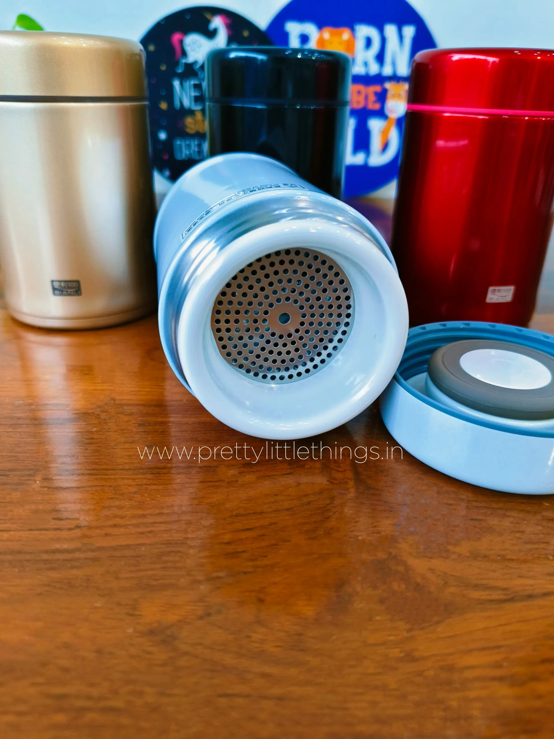Metallic Insulated Steel Mini Flasks with Strainer (200 ML)