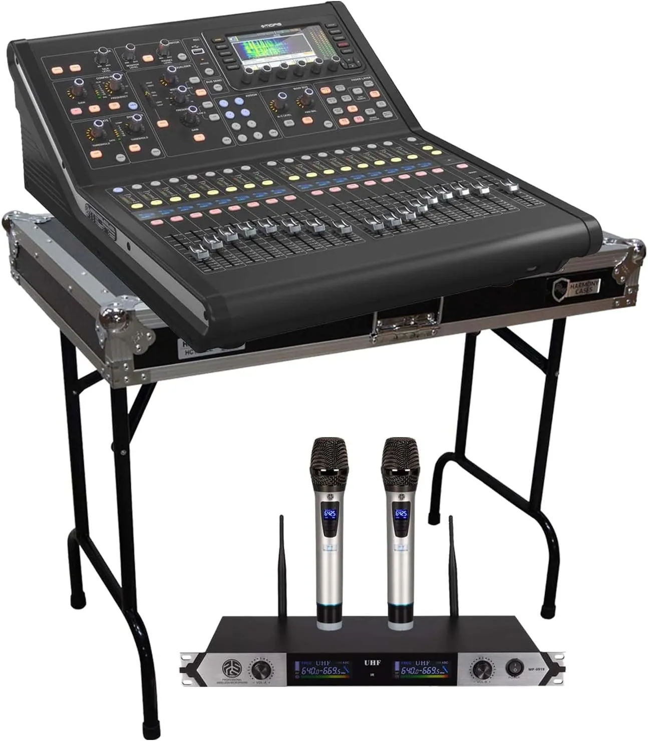 Midas M32R LIVE 40-channel Digital Mixer, Harmony Audio HCTABLE, PSG Audio MP0919 Bundle