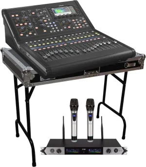 Midas M32R LIVE 40-channel Digital Mixer, Harmony Audio HCTABLE, PSG Audio MP0919 Bundle