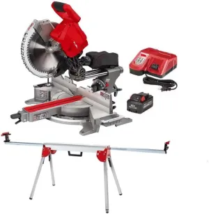 MIL000011284 For Milwaukee M18 12 In. Miter Saw (Bare Tool), Folding Miter Saw Stand Bundle   TPT Premium cart shopinstrumentstd