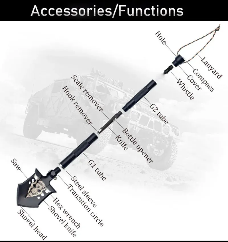 Mini Survival Shovel | Multifunctional|Folding