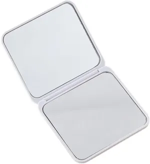 Mirror Folding Makeup Mirror Portable Double-Sided Flip-up Square Gift Small Mirror for Students