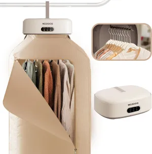 MOJOCO Portable Clothes Dryer - Mini/Compact Dryer for Apartment, RV, Travel - Small Quiet Fast-Drying Machine with Adjustable Timer & Wrinkle-Reducing Heat