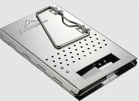 MT-17 Charcoal Chimney Starter, Collapsible Foldable Grill Chimney, Stainless Steel