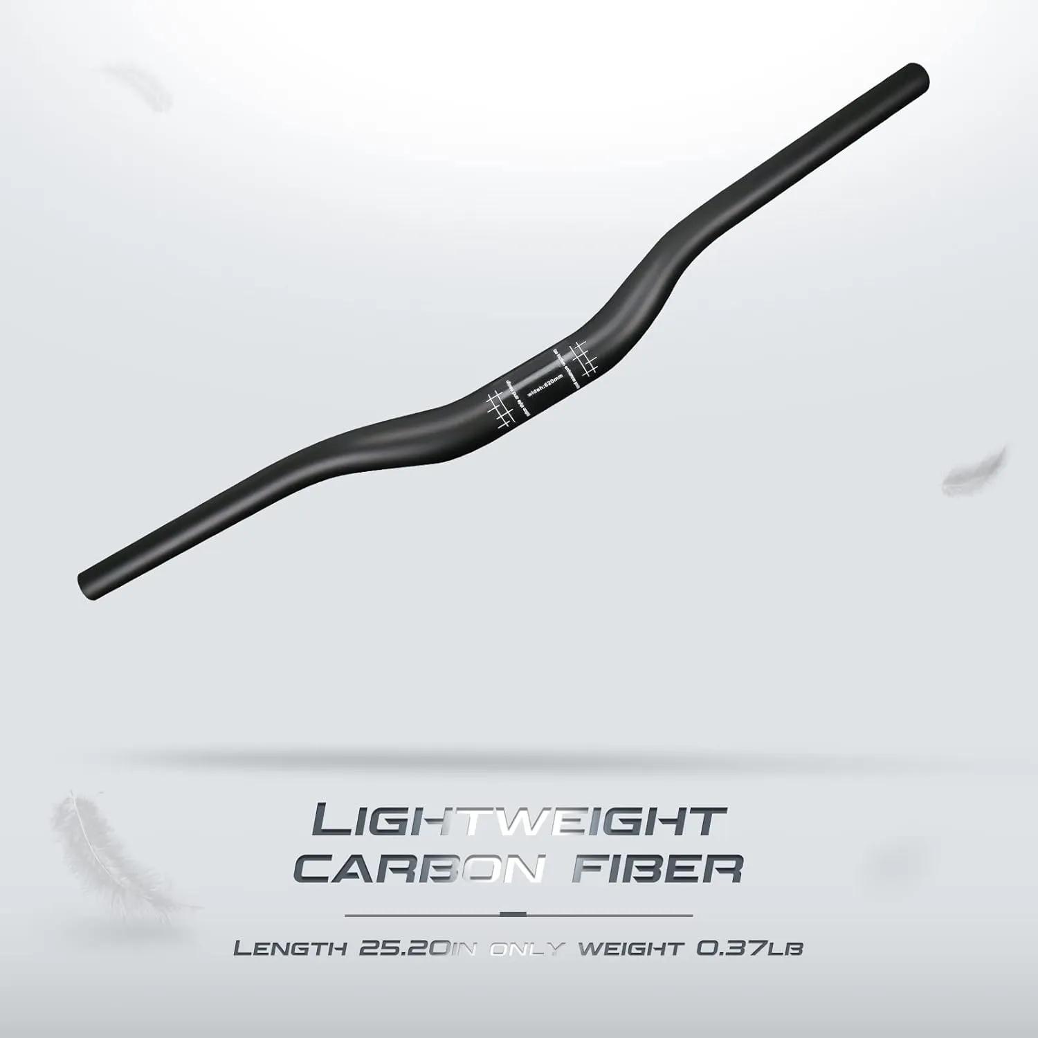 Mtb Mountain Bike Handlebars Alfa Pasca Carbon Riser Handlebar 31.8 Bike Handlebars for Cycling Bicycle Bars UD Matte 620/640/660/680/700/720mm