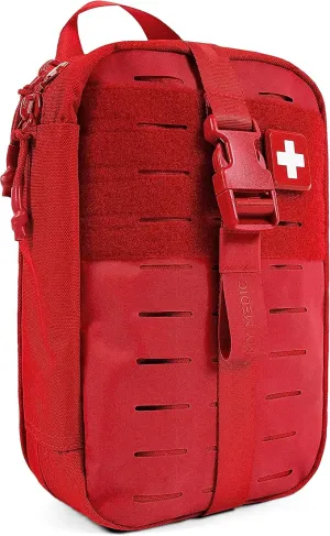 MY MEDIC MyFAK PRO Ifak First Aid Kit - 140 Life Saving Trauma and Medical Items - HSA FSA Eligible Survival Kit for Camping or Your Car - Black