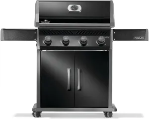 Napoleon Rogue 525 Propane Gas Grill, Black, Stainless Steel Grids, Durable 4-Burner Grill