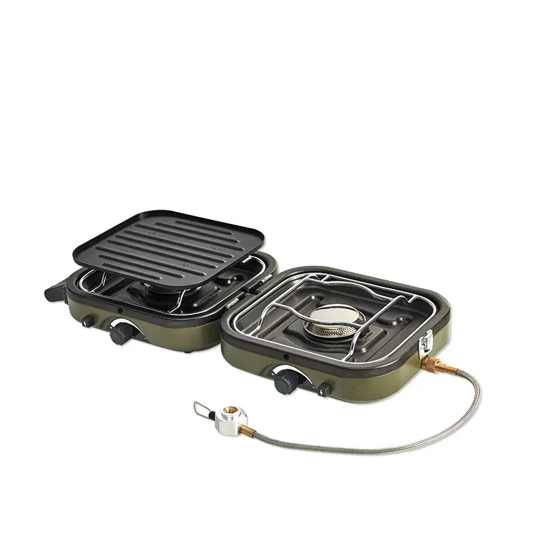 Naturehike Double Gas Stove 2300W Outdoor Camping Picnic Electronic Ignition Gas Stove Foldable 2.5kg Portable Cook Equipment