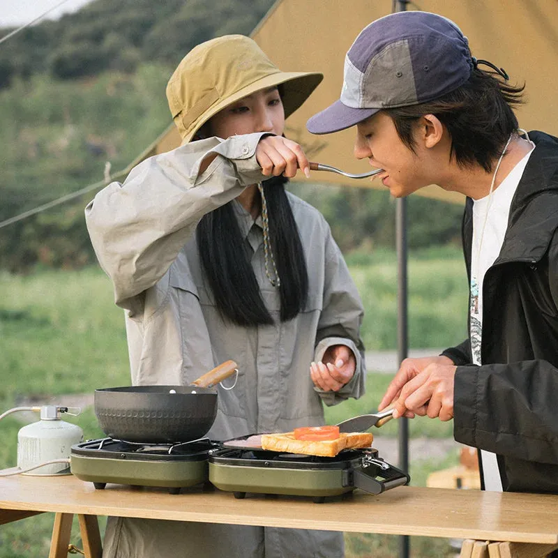 Naturehike Double Gas Stove 2300W Outdoor Camping Picnic Electronic Ignition Gas Stove Foldable 2.5kg Portable Cook Equipment