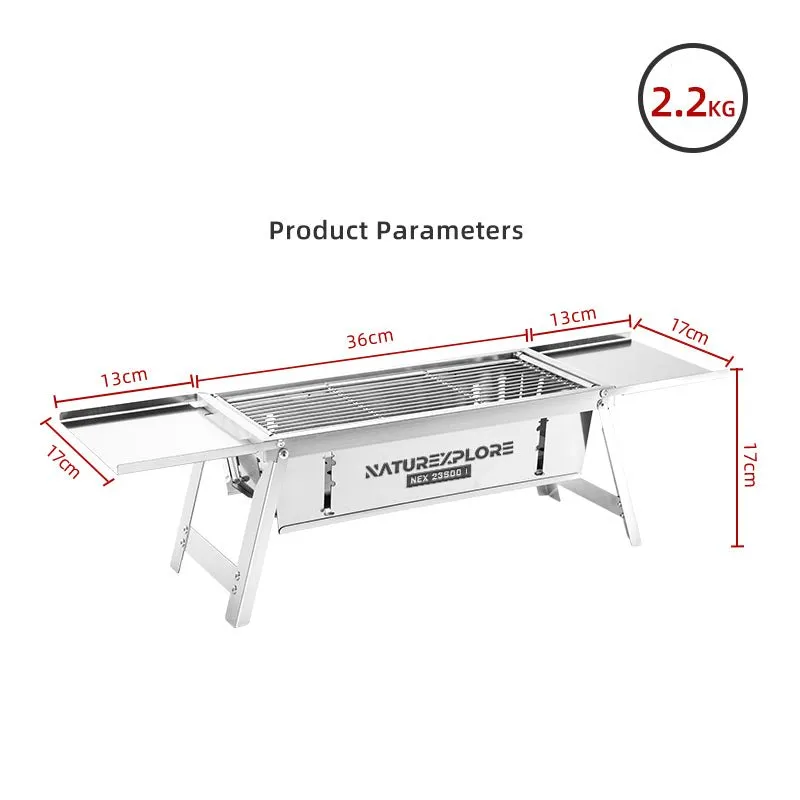 Naturexplore folding Portable Charcoal BBQ