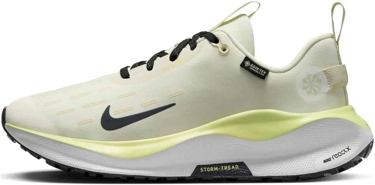 Nike InfinityRN 4 Gore-TEX Women's Waterproof Road Running Shoes (FB2197-100, Pale Ivory/Summit White/Platinum Tint) Size 9.5