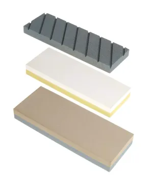 Norton Waterstone Wet Stone Sharpening Kit with 220/1000 and 4000/8000 Combination Grit Knife Sharpener Stones, Flattening Stone and Whetstone Stone Holder