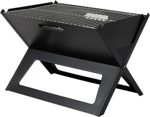 Notebook BBQ Grill, Black Notebook-Style Portable Barbecue - 3.5mm Thick Grill, One-Second Folding, Essential for Outdoor Camping and Picnics Portable Small Grill