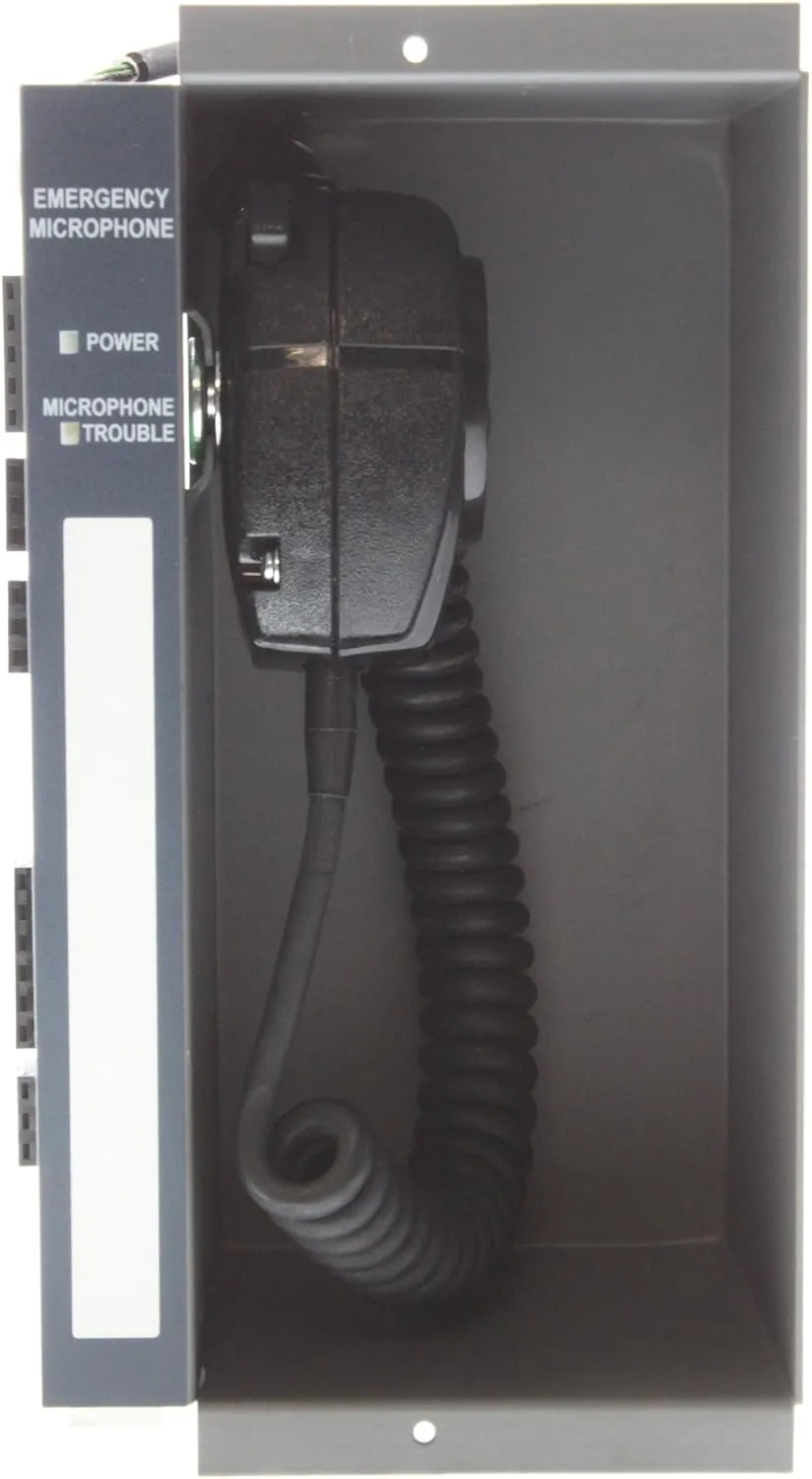 Notifier RM-1 Remote Paging Microphone Interface for Selectable Speaker Zones